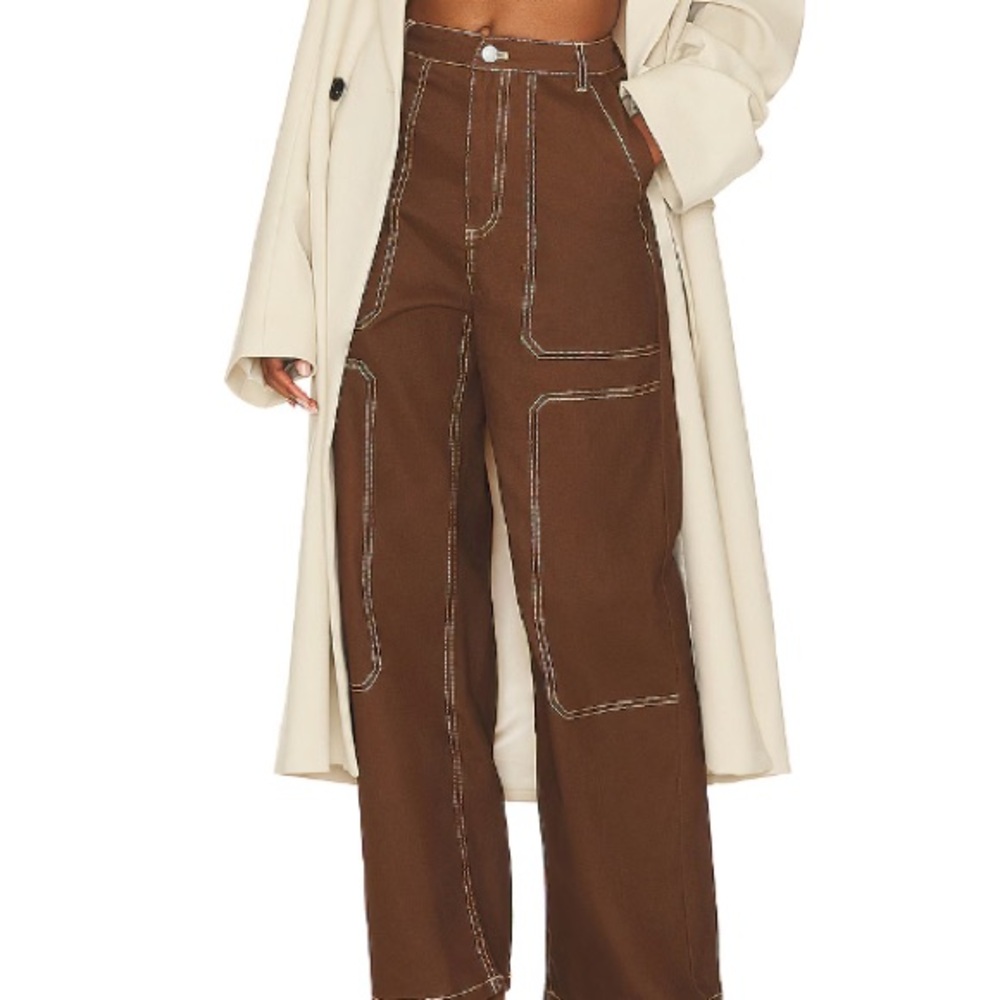 BY.DYLN x REVOLVE Cooper Jeans in Chocolate Brown